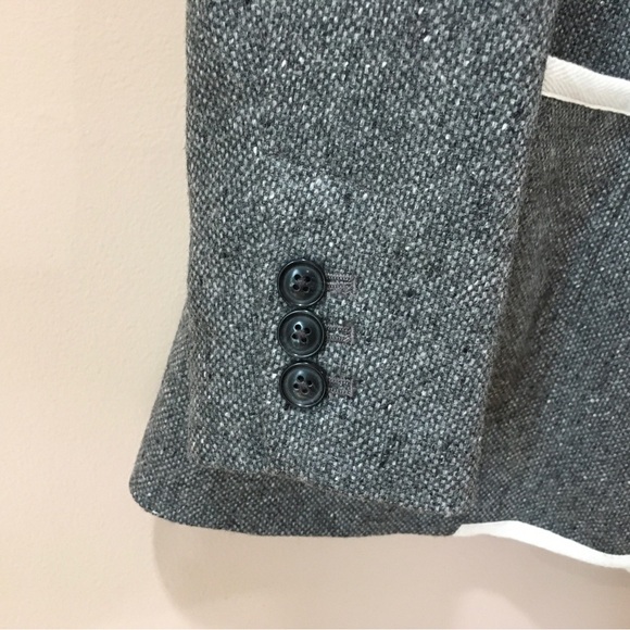 BANANA REPUBLIC Women’s 6 Tailored Blazer Jacket Grey Preppy Academia - Picture 4 of 11